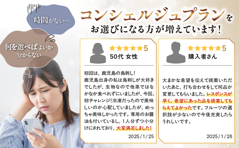 コンシェルジュプラン 寄付額10万円コース　K000-CP010