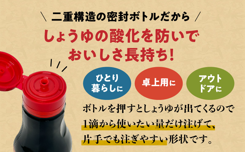 創業明治45年 蔵元直送 いつでも新鮮で、おいしさ長持ち！母ゆずり濃口 新鮮ボトル 3本セット　K058-023