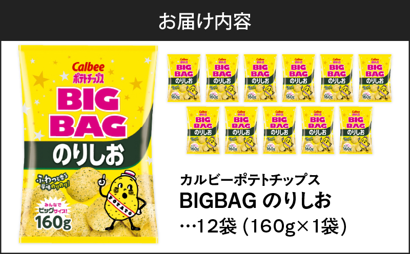 カルビー ポテトチップス BIGBAG【のりしお】12袋　K194-002_08