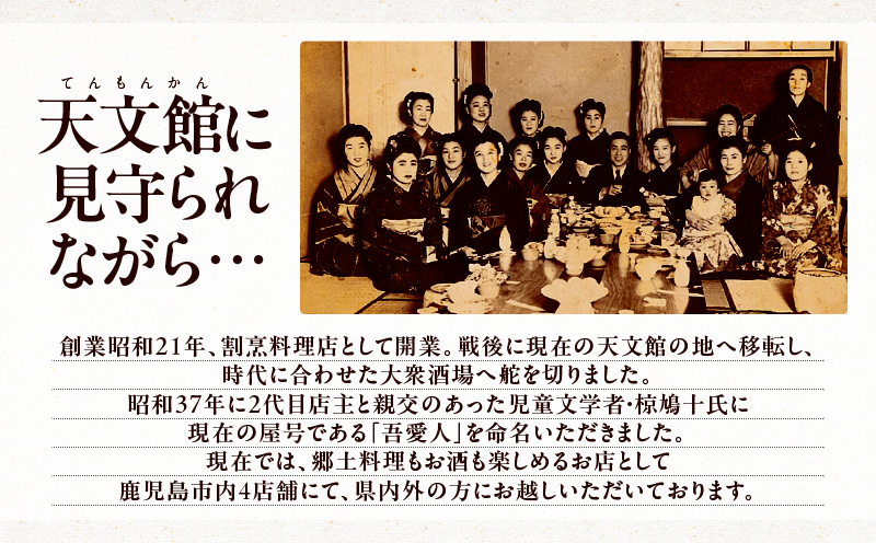 天文館 吾愛人 かごしま六白黒豚しゃぶしゃぶ鍋セット 2〜3人前　K014-002