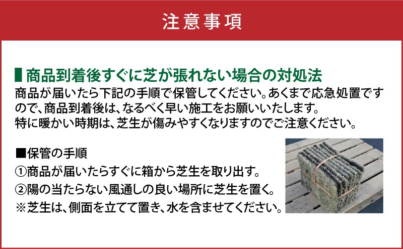 TM9（ティーエムナイン）省管理型コウライシバ トヨタ自動車(株)開発品種 30平米　KN080-007-04