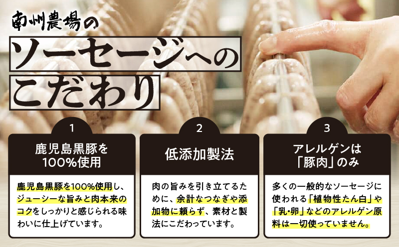 鹿児島黒豚 ロングウィンナー 700g　KN005-012-01