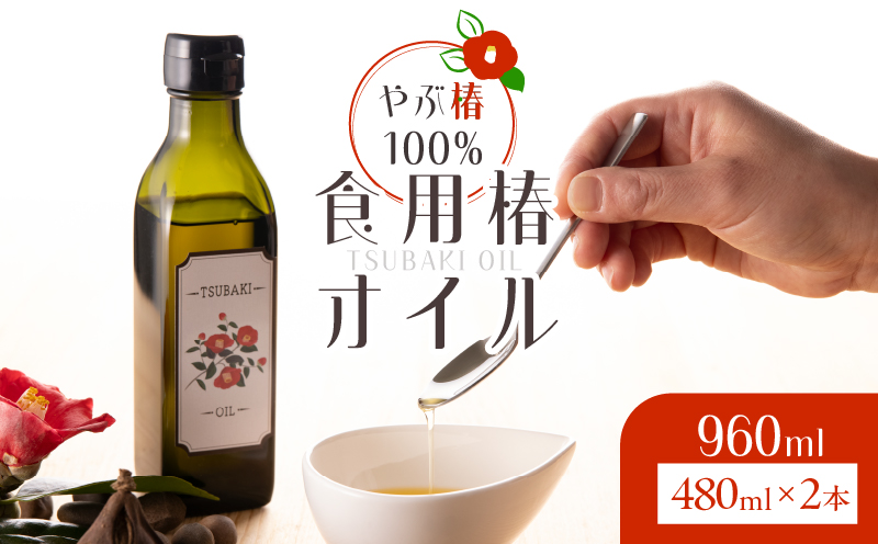 1917 やぶ椿100％ 食用椿オイル480ml 2本セット　KN080-001-01