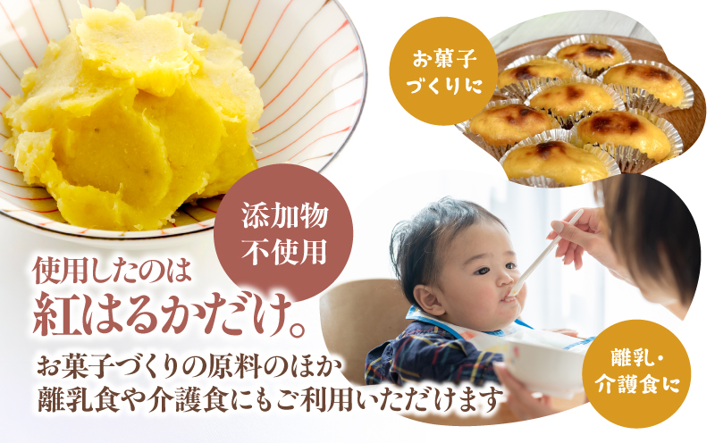 2845 かのや紅はるかペースト（さつま芋） 1kg（業務用）　KN109-001-02
