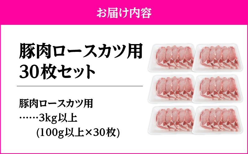 2641 豚肉ロースカツ用30枚セット　KN105-012