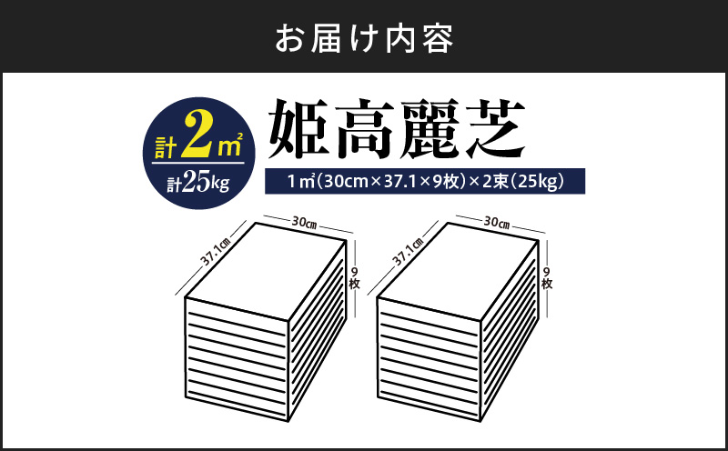【10月から5月に発送】姫高麗芝（2平方メートル）　KN177-004-01