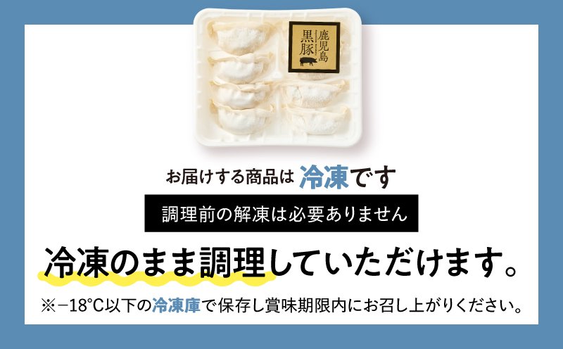 1289-1 鹿児島黒豚 餃子 1.6kg＜96個＞ 豚肉 黒豚 おかず 小分け アレンジ 贈答 鹿児島 鹿屋 こだわり　KN054-004