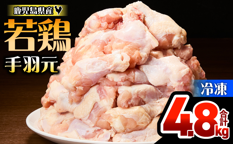 鹿児島県産若鶏手羽元 4.8kg セット KN165-005-01