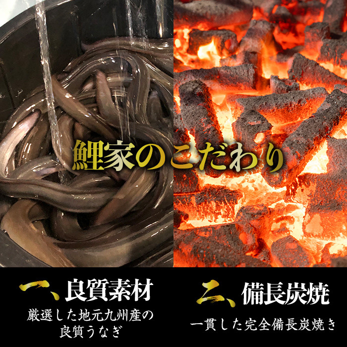 大人気！鯉家の極上蒲焼「大トロうなぎ蒲焼（４尾）」540g【国産・手焼き備長炭】