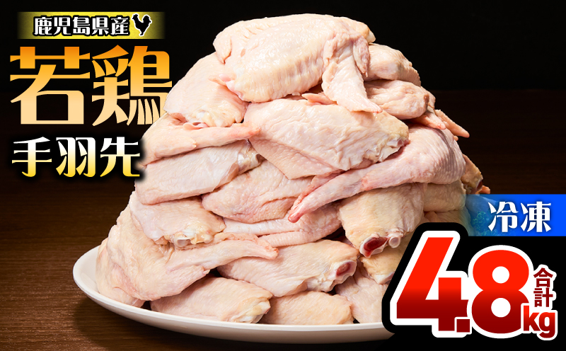 鹿児島県産若鶏手羽先 4.8kg セット KN165-006-01