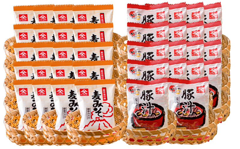 【久保醸造】2006 即席みそ汁20食・即席豚汁18食セット　KN016-013-02