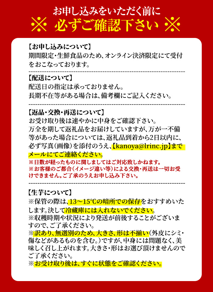 【期間限定】【訳あり】紅はるか　生芋５kg【紅はるか 生芋 芋 訳あり】