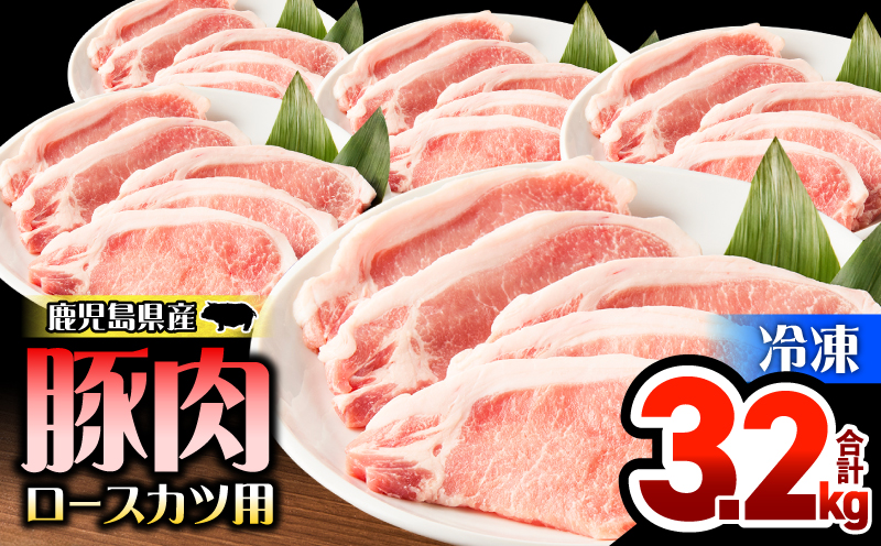 鹿児島県産豚肉ロースカツ用 3.2kg セット KN165-009