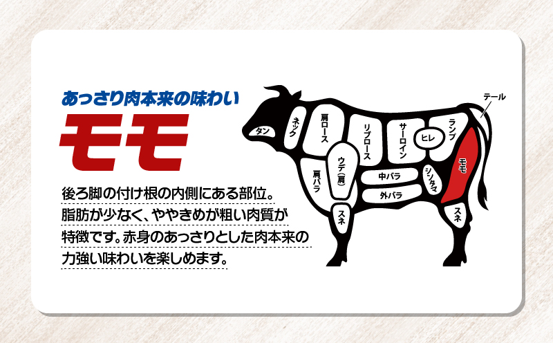 2742 鹿児島県産黒毛和牛モモ焼肉 400g（200g×2P）　KN102-005-01
