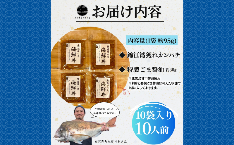 鹿å±åžç£ ããã±ã¡ è¡éº»é€æ²¹æŒ¬ã 海鮮䞌ã»ãã 10é£åãKN097-005-04