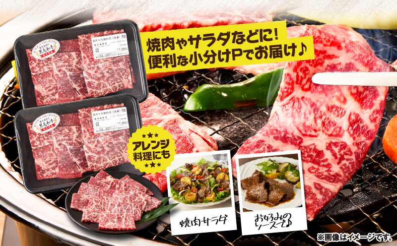 2742 鹿児島県産黒毛和牛モモ焼肉 400g（200g×2P）　KN102-005-01