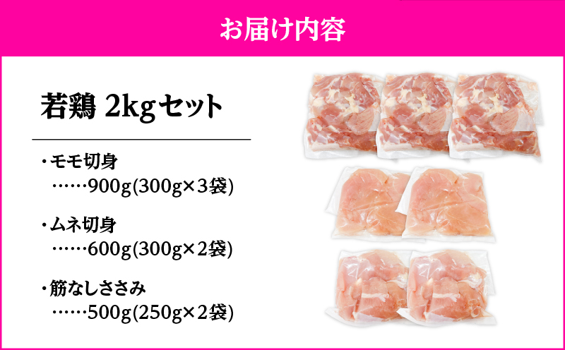 2647 若鶏2kgセット　KN105-001-01