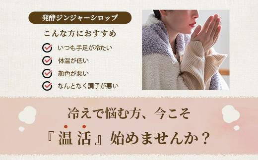 ジンジャーシロップ(150g×2個)【非加熱発酵】【優しい甘さの生姜シロップ】【米入り】A3-369【配送不可地域：離島】【1611647】