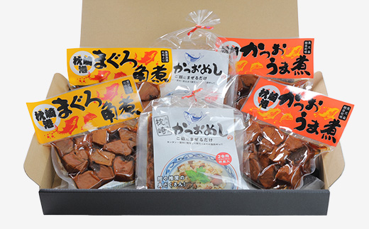 枕崎 まるた屋 手づくり 無添加 角煮 鰹 まぐろ かつおめし セット A3-41【配送不可地域：離島】【1167950】