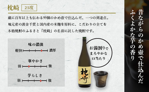 ふるさと『枕崎』1800ml【25度】【薩摩焼酎】かめ壷仕込み 芋焼酎 A6−124【1466613】