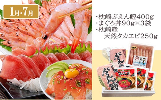 枕崎・お魚よりどり詰め合わせ定期便(6回配送)　FF-6005【配送不可地域：離島】【1496265】