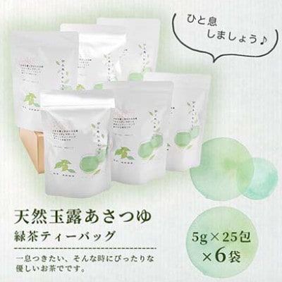 【のし付き・お中元】「天然玉露あさつゆ」緑茶ティーバッグ　水出し・お湯両用タイプ　A8‐86C【1511433】