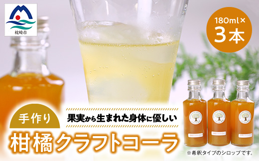 果実から生まれた身体に優しいコーラ【柑橘クラフトコーラ】計540ml A3-387【配送不可地域：離島】【1706593】