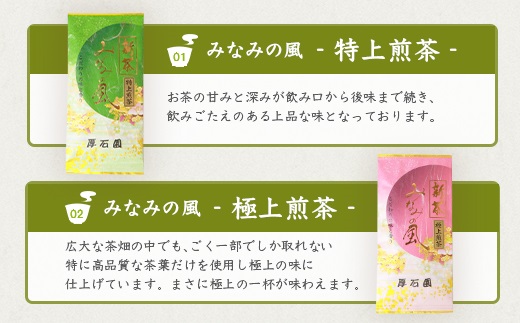 【お歳暮・のし付き】お茶の“厚石園”の特選深蒸しセット【極上・特上 計3パック】緑茶 B3-30S【配送不可地域：離島】【1461781】