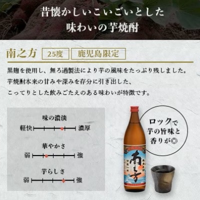 【本格焼酎】南之方【鹿児島限定】900ml×4本 B0−7【1573800】