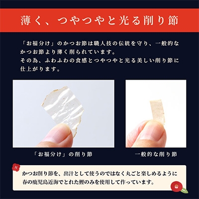 鹿児島近海一本釣り 春どれ鰹の薄削り節 【お福分け】20g(1g×20パック)×5袋 A3-318【1167000】