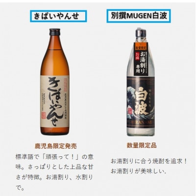 【本格焼酎】【鹿児島県内限定とこだわりの焼酎】900ml×6本　B8-37【配送不可地域：離島】【1653900】