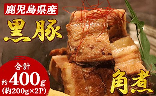 鹿児島県産黒豚 ほどける 黒豚の角煮【約200g×2P】 A1-4【配送不可地域：離島】【1593966】
