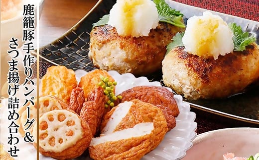 黒豚手作りハンバーグ&さつま揚げ詰め合わせ A3-141【配送不可地域：離島】【1166326】