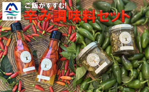 ご飯がすすむ!辛み調味料セット Z0-58【配送不可地域：離島】【1678463】