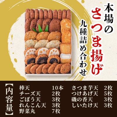 【お歳暮・のし付き】 鹿児島 さつまあげ 松野下蒲鉾 〜さつま揚げ9種詰合せ〜 A3−196S【配送不可地域：離島】【1567317】