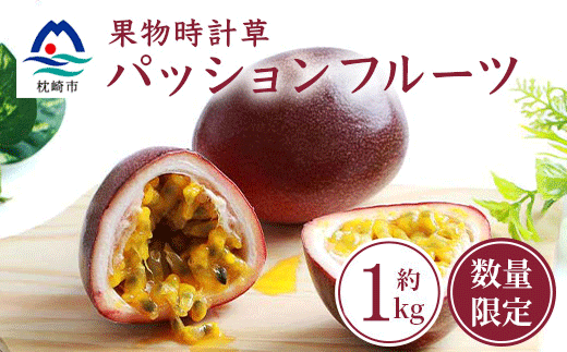【期間限定】トロピカルパッションフルーツ 1kg程度  A3-32【配送不可地域：離島】【1166379】