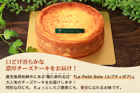 Le Petit Boisの濃厚 チーズケーキ 4号 直径12cm A8-1【配送不可地域：離島】【1166389】