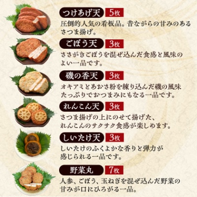 【毎月定期便】鹿児島 さつまあげ 松野下蒲鉾 さつま揚げ詰合せ BB5-0011全2回【配送不可地域：離島】【4088170】
