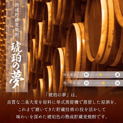 琥珀の夢25度1800mlパック　焼酎セット6本 E0−11【1166633】