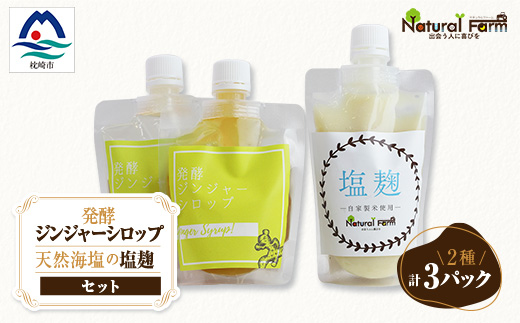 発酵ジンジャーシロップ&塩麹A7-11【配送不可地域：離島】【1482017】