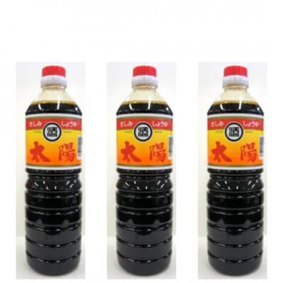 マルソエ　さしみ醤油 太陽1L×3本セット Z0-68【配送不可地域：離島】【1748913】
