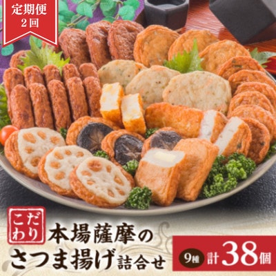【毎月定期便】鹿児島 さつまあげ 松野下蒲鉾 さつま揚げ詰合せ BB5-0011全2回【配送不可地域：離島】【4088170】