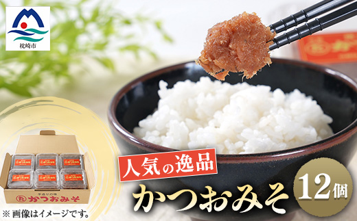 枕崎 まるた屋 無添加 かつおみそ 12個 A8-8【配送不可地域：離島】【1167952】