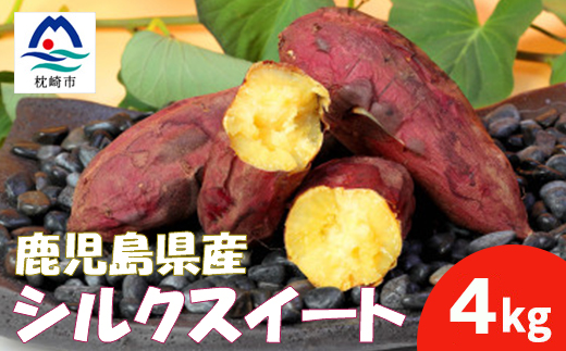 本場鹿児島さつまいも【シルクスイート】4kg　2025年10月より発送Z0-13【配送不可地域：離島】【1487869】