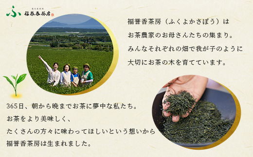 福誉香茶房(ふくよかさぼう)の緑茶  茶葉80g×3種 詰め合わせ(ジップ付袋入り) A6-119【配送不可地域：離島】【1166411】