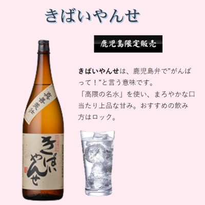 鹿児島限定販売の焼酎 3銘柄 1800ml×3本 B5‐3【1525521】