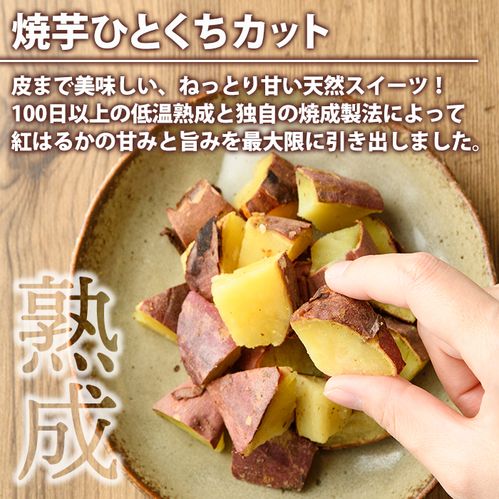 紅はるか食べ比べセット(合計760g) 国産 さつまいも サツマイモ さつま芋 焼芋 焼き芋 やきいも ひとくちカット 一口サイズ 蒸しスティック 干芋 干し芋 干しいも お菓子 スイーツ おやつ お手軽 【海連】akn016-19