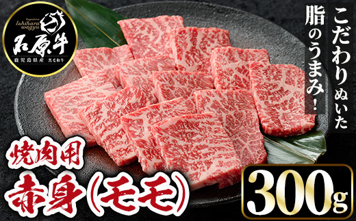 石原牛 赤身モモ 焼肉用(300g) 黒毛和牛 国産 九州産 鹿児島県産 牛肉 ブランド牛 焼肉 BBQ ヘルシー 和牛 赤身 モモ肉 健康志向 冷凍 贅沢 贅沢な一品 贈答用 ギフト用 【株式会社石原PRO】a-22-10