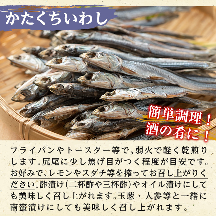 鹿児島県阿久根市産生干し「かたくちいわし」(計5袋・1袋40g)国産 魚介 干物 イワシ 鰯 がらんつ干物【マルフク川畑水産】a-12-154