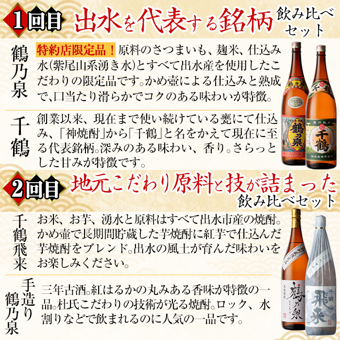 i969 ＜定期便・計12回(連続)＞こだわり芋焼酎 24種類飲み比べ定期便(全24種・合計24本)【酒舗三浦屋】